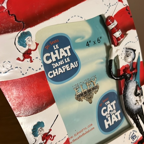 Cat in the hat picture frame 4 x 6 - Picture 3 of 5